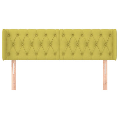 Testiera ad Orecchio Verde 147x16x78/88 cm in Tessuto