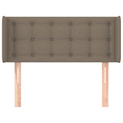 Testiera ad Orecchio Tortora 103x16x78/88 cm in Tessuto