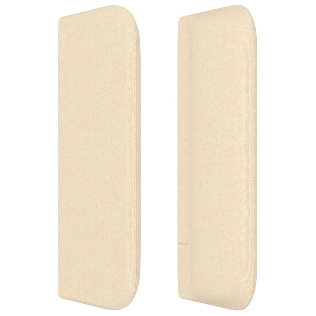 Testiera ad Orecchio Crema 203x16x78/88 cm in Tessuto