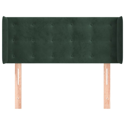 Testiera ad Orecchio Verde Scuro 83x16x78/88 cm in Velluto