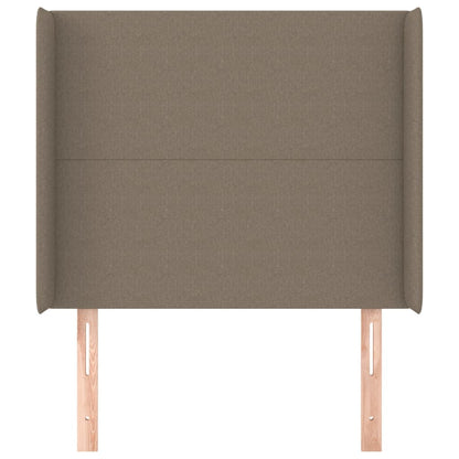 Testiera ad Orecchio Tortora 83x16x118/128 cm in Tessuto