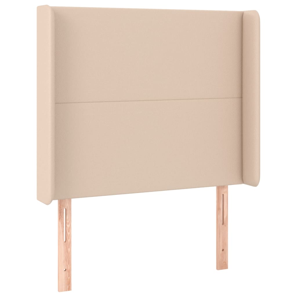 Testiera ad Orecchio Cappuccino 83x16x118/128 cm in Similpelle