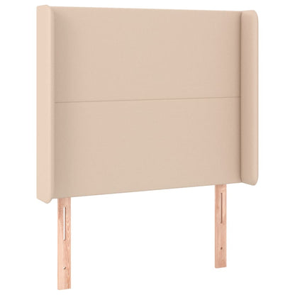Testiera ad Orecchio Cappuccino 83x16x118/128 cm in Similpelle