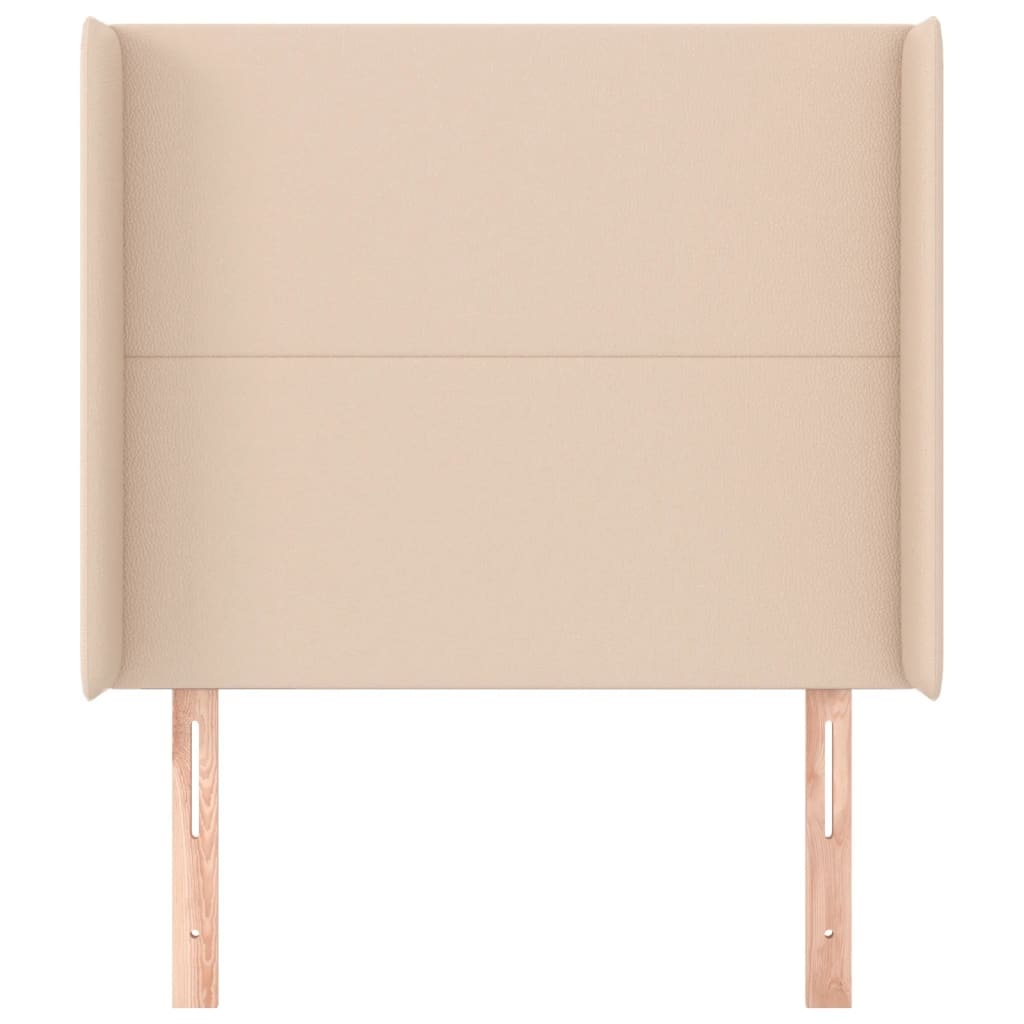 Testiera ad Orecchio Cappuccino 83x16x118/128 cm in Similpelle