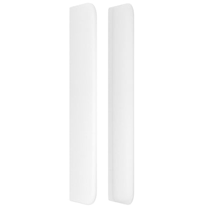 Testiera ad Orecchio Bianco 103x16x118/128 cm in Similpelle