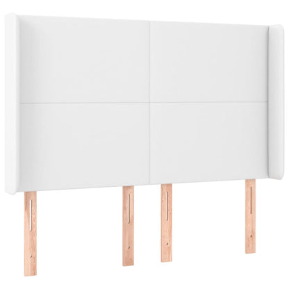 Testiera ad Orecchio Bianco 147x16x118/128 cm in Similpelle