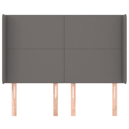 Testiera ad Orecchio Grigio 147x16x118/128cm in Similpelle