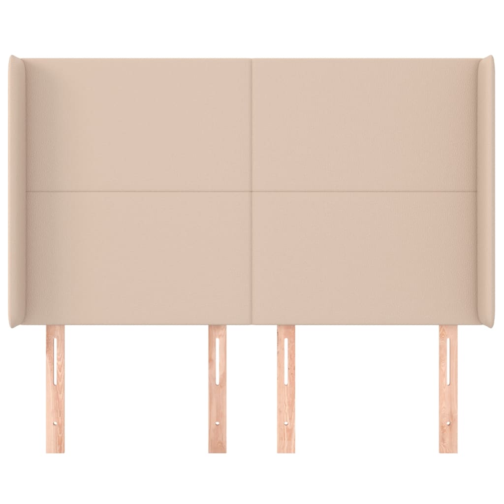 Testiera ad Orecchio Cappuccino 147x16x118/128 cm in Similpelle
