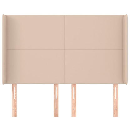 Testiera ad Orecchio Cappuccino 147x16x118/128 cm in Similpelle