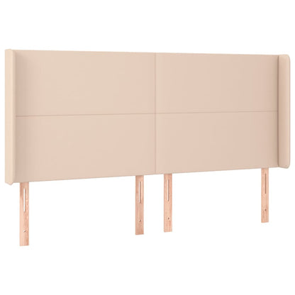 Testiera ad Orecchio Cappuccino 163x16x118/128 cm in Similpelle