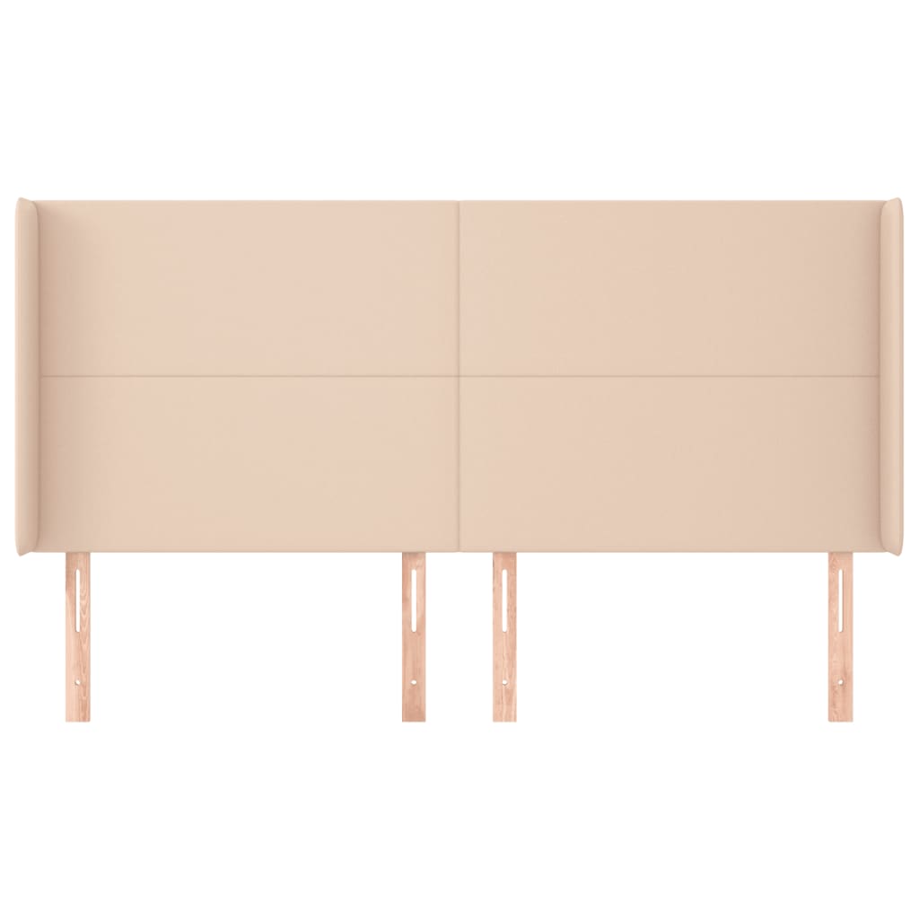 Testiera ad Orecchio Cappuccino 163x16x118/128 cm in Similpelle