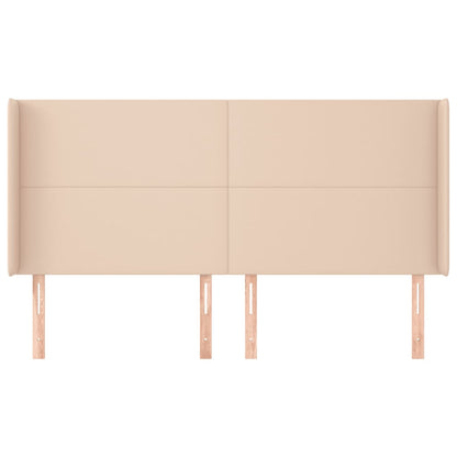 Testiera ad Orecchio Cappuccino 163x16x118/128 cm in Similpelle