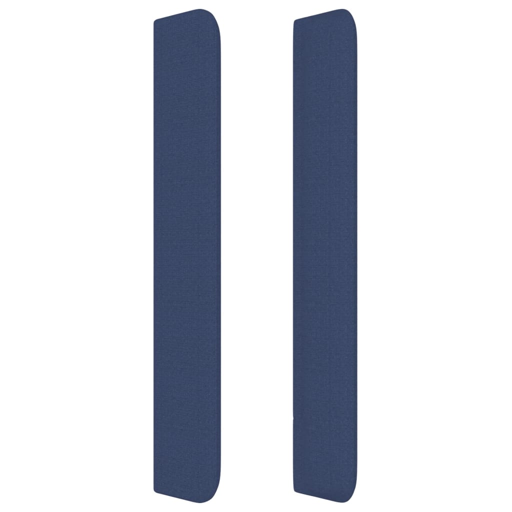 Testiera ad Orecchio Blu 93x16x118/128 cm in Tessuto