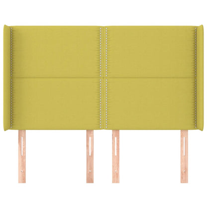 Testiera ad Orecchio Verde 147x16x118/128 cm in Tessuto