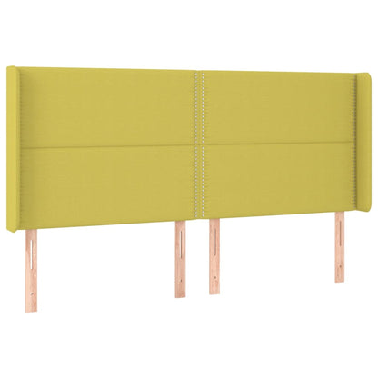 Testiera ad Orecchio Verde 163x16x118/128 cm in Tessuto