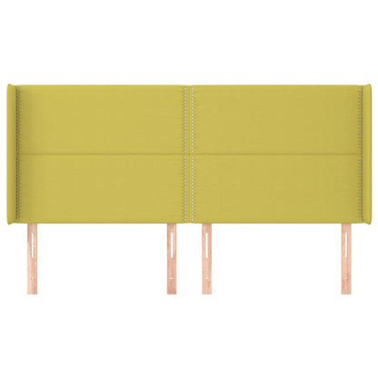 Testiera ad Orecchio Verde 163x16x118/128 cm in Tessuto