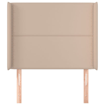 Testiera ad Orecchio Cappuccino 83x16x118/128 cm in Similpelle