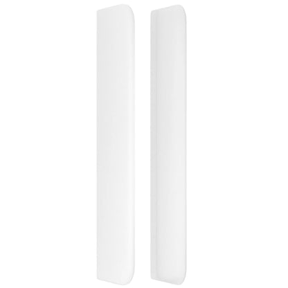 Testiera ad Orecchio Bianco 103x16x118/128 cm in Similpelle