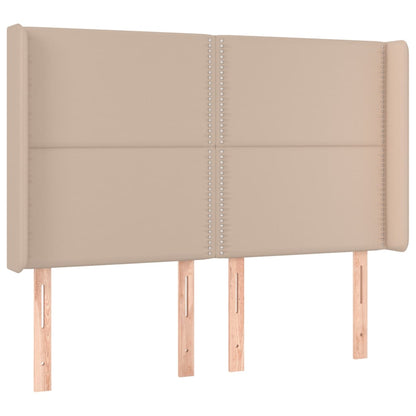 Testiera ad Orecchio Cappuccino 147x16x118/128 cm in Similpelle