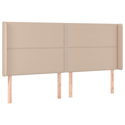Testiera ad Orecchio Cappuccino 163x16x118/128 cm in Similpelle