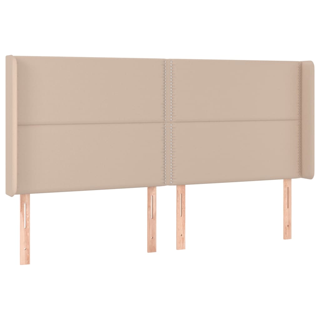 Testiera ad Orecchio Cappuccino 163x16x118/128 cm in Similpelle