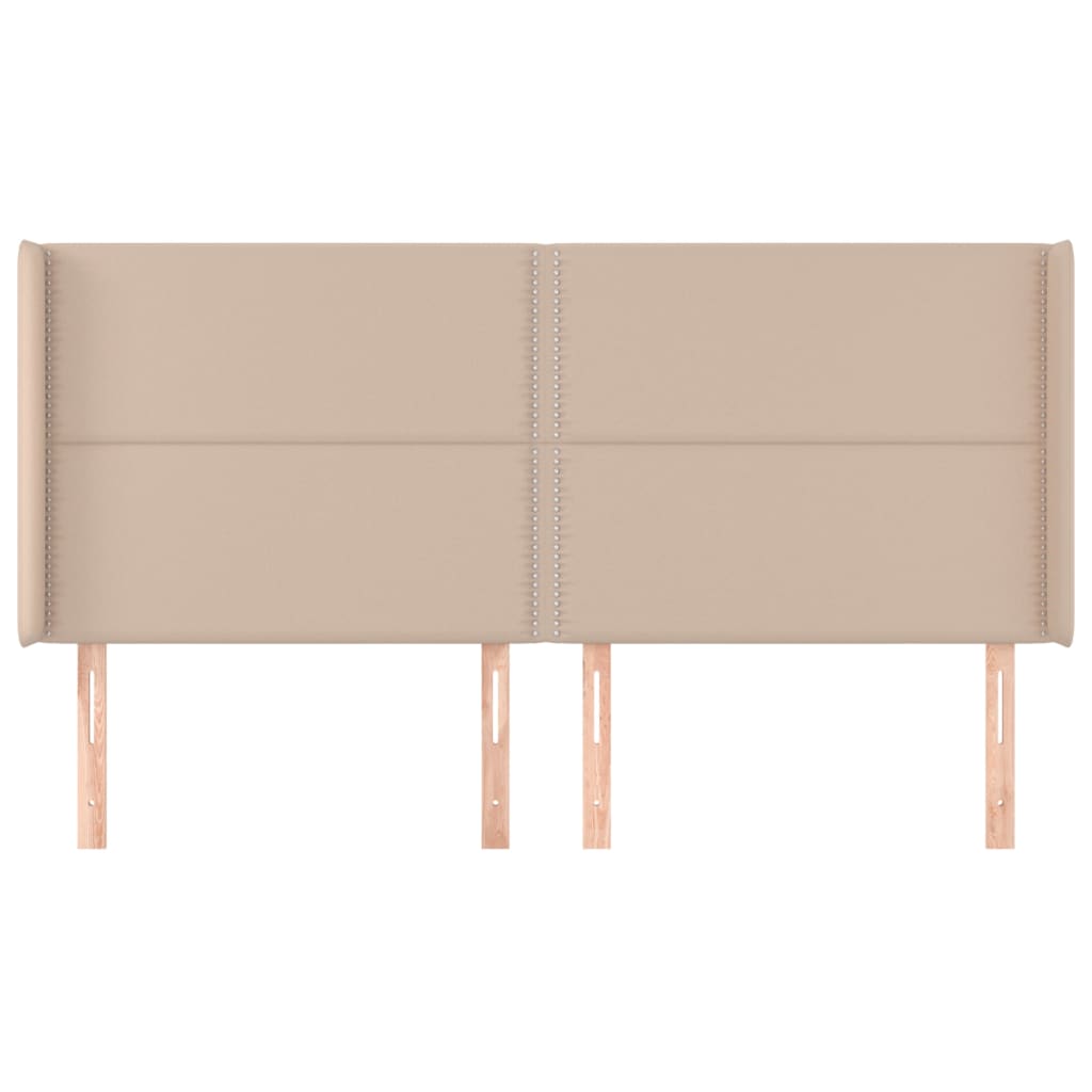 Testiera ad Orecchio Cappuccino 163x16x118/128 cm in Similpelle