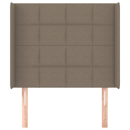 Testiera ad Orecchio Tortora 83x16x118/128 cm in Tessuto