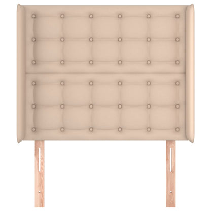 Testiera ad Orecchio Cappuccino 83x16x118/128 cm in Similpelle