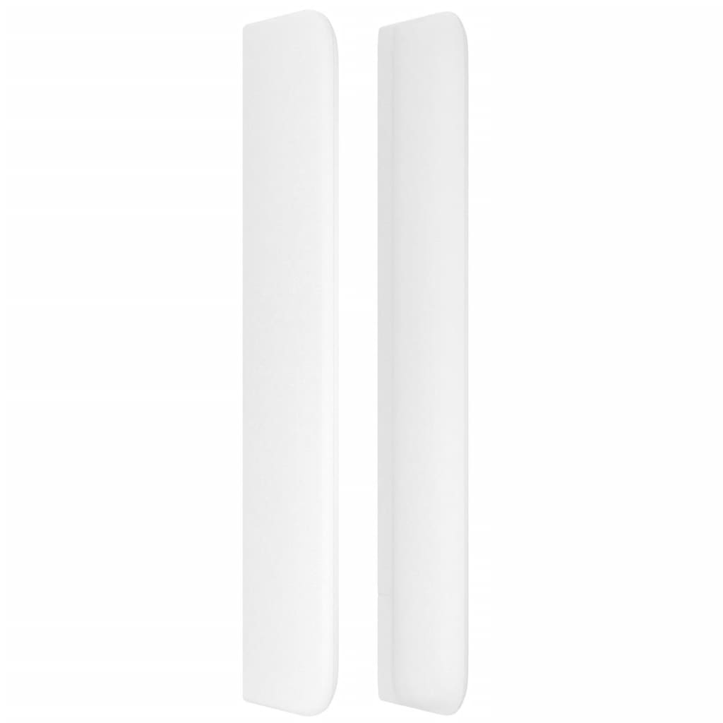 Testiera ad Orecchio Bianco 93x16x118/128 cm in Similpelle