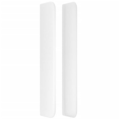 Testiera ad Orecchio Bianco 103x16x118/128 cm in Similpelle
