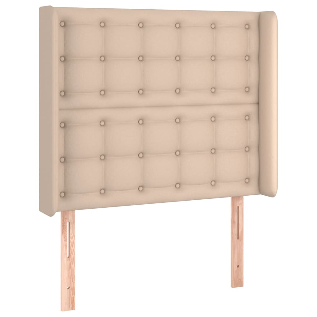 Testiera ad Orecchio Cappuccino 103x23x118/128 cm in Similpelle