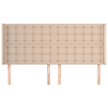 Testiera ad Orecchio Cappuccino 163x16x118/128 cm in Similpelle