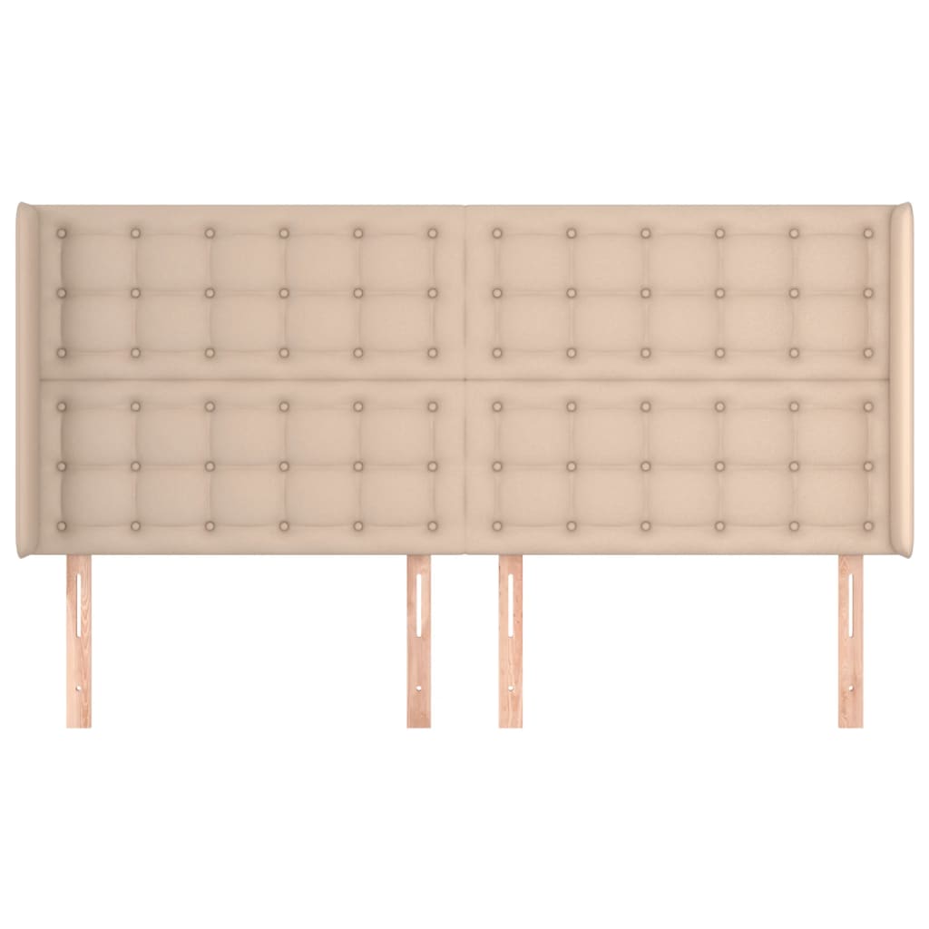 Testiera ad Orecchio Cappuccino 163x16x118/128 cm in Similpelle