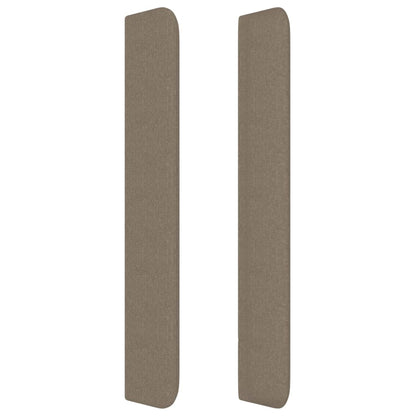 Testiera ad Orecchio Tortora 93x16x118/128 cm in Tessuto