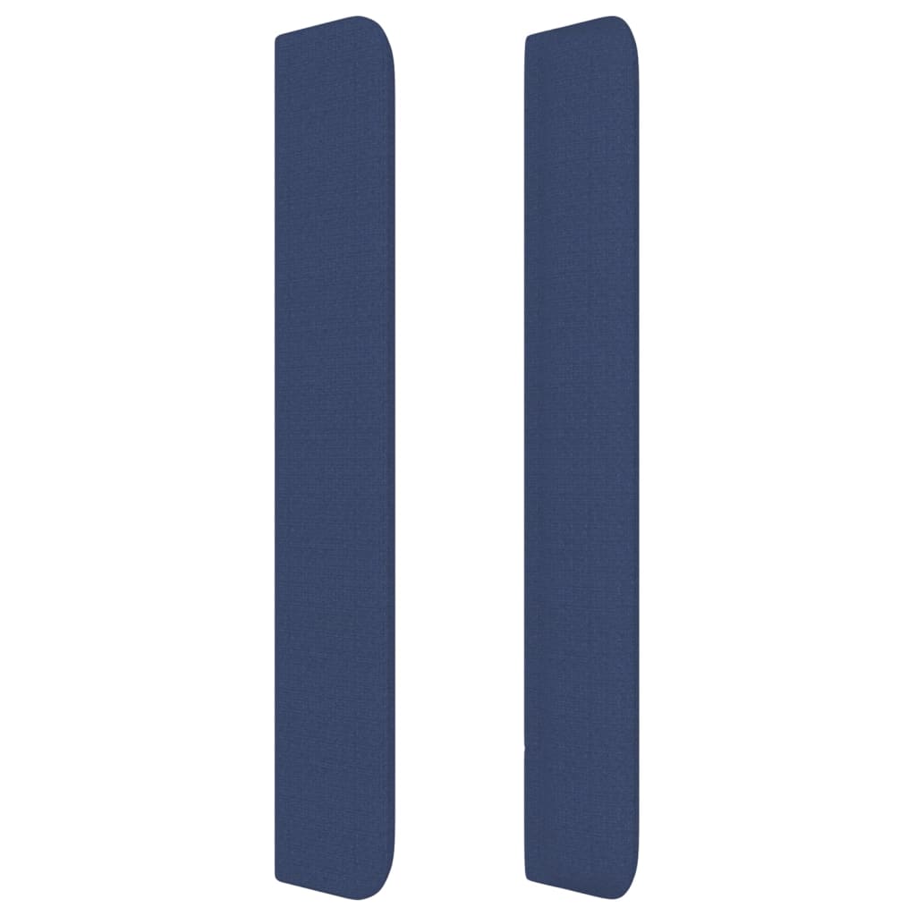 Testiera ad Orecchio Blu 203x16x118/128 cm in Tessuto