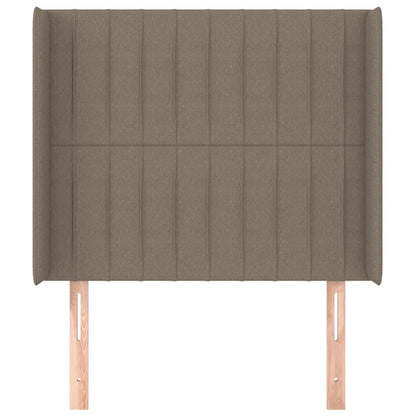 Testiera ad Orecchio Tortora 103x16x118/128 cm in Tessuto