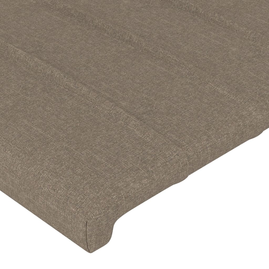 Testiera ad Orecchio Tortora 183x16x118/128 cm in Tessuto