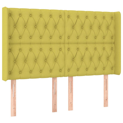 Testiera ad Orecchio Verde 147x16x118/128 cm in Tessuto