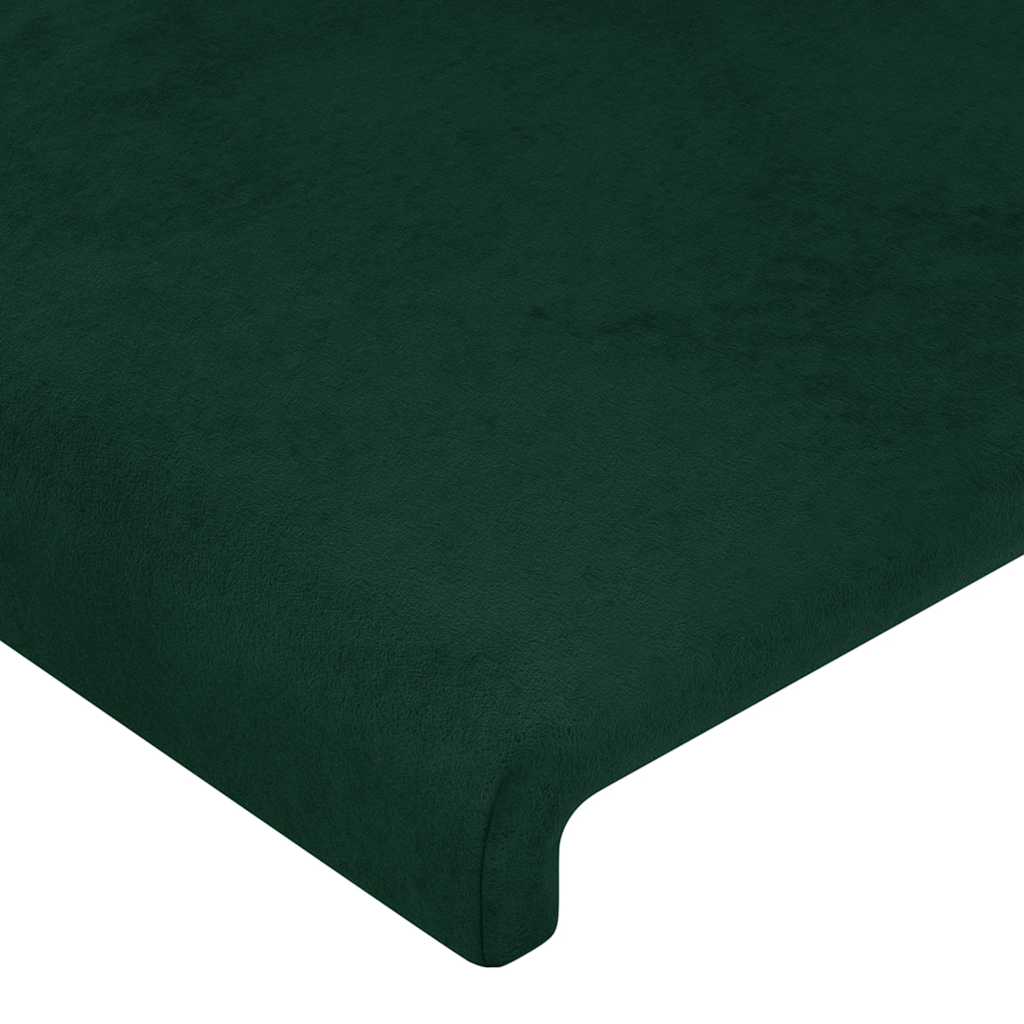 Testiera a LED Verde Scuro 80x5x78/88 cm in Velluto