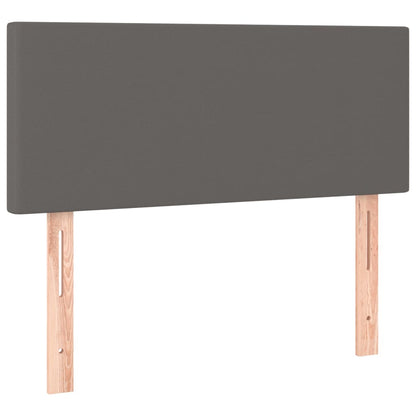 Testiera Grigio a LED 100x5x78/88 cm in Similpelle