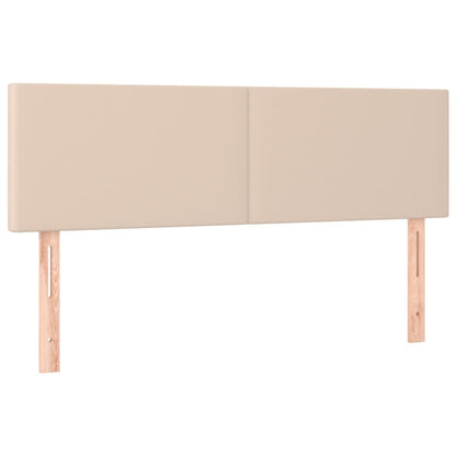 Testiera Cappuccino a LED 144x5x78/88 cm in Similpelle