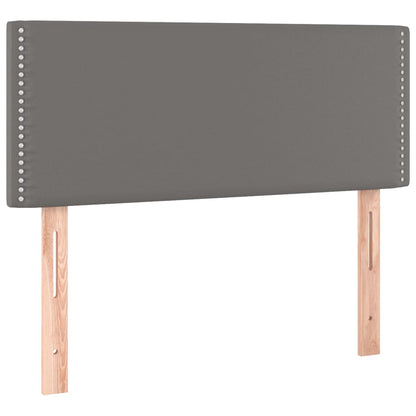 Testiera Grigio a LED 100x5x78/88 cm in Similpelle