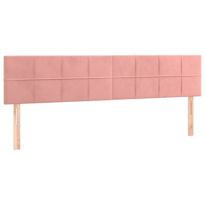 Testiera a LED Rosa 160x5x78/88 cm in Velluto