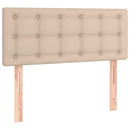 Testiera Cappuccino a LED 100x5x78/88 cm in Similpelle