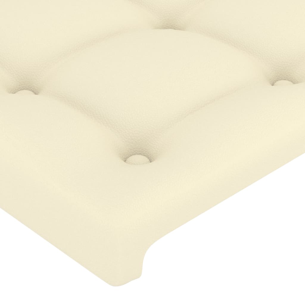 Testiera a LED Crema 83x16x78/88 cm in Similpelle
