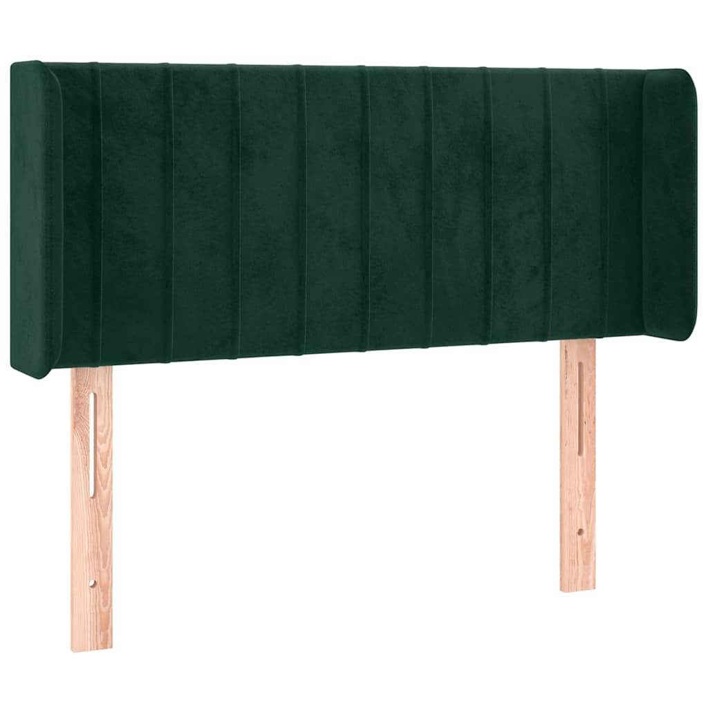 Testiera a LED Verde Scuro 83x16x78/88 cm in Velluto
