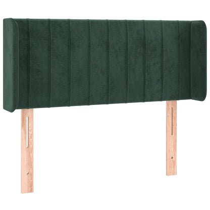 Testiera a LED Verde Scuro 83x16x78/88 cm in Velluto