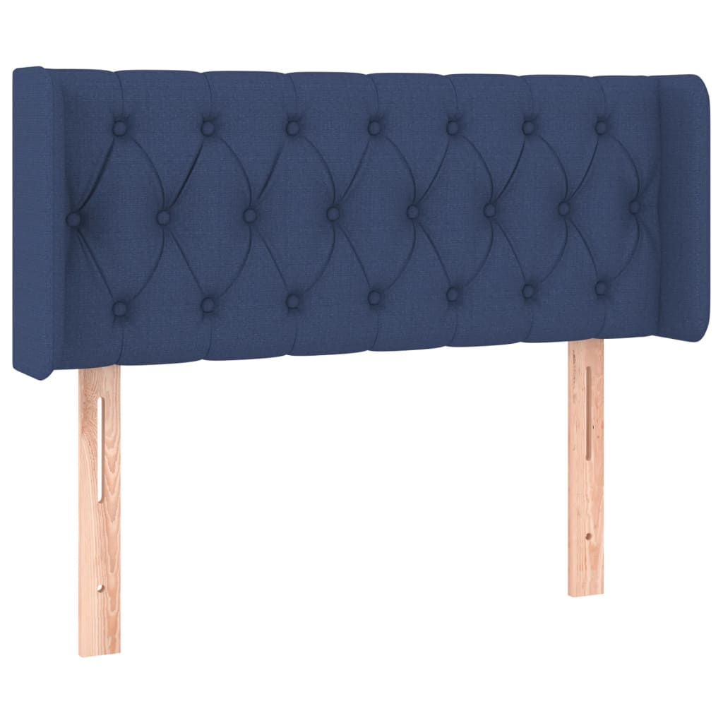 Testiera a LED Blu 93x16x78/88 cm in Tessuto