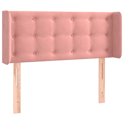 Testiera a LED Rosa 93x16x78/88 cm in Velluto