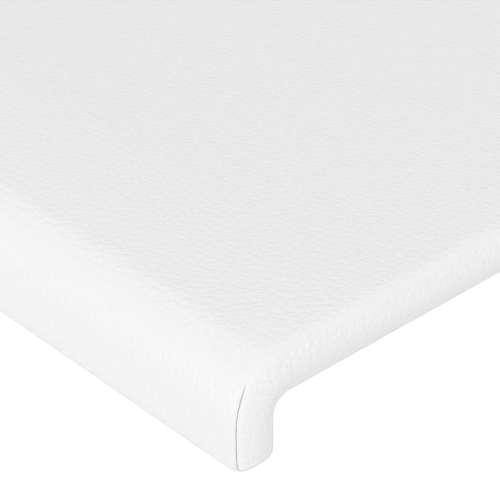 Testiera ad Orecchio Bianco 83x16x118/128 cm in Similpelle
